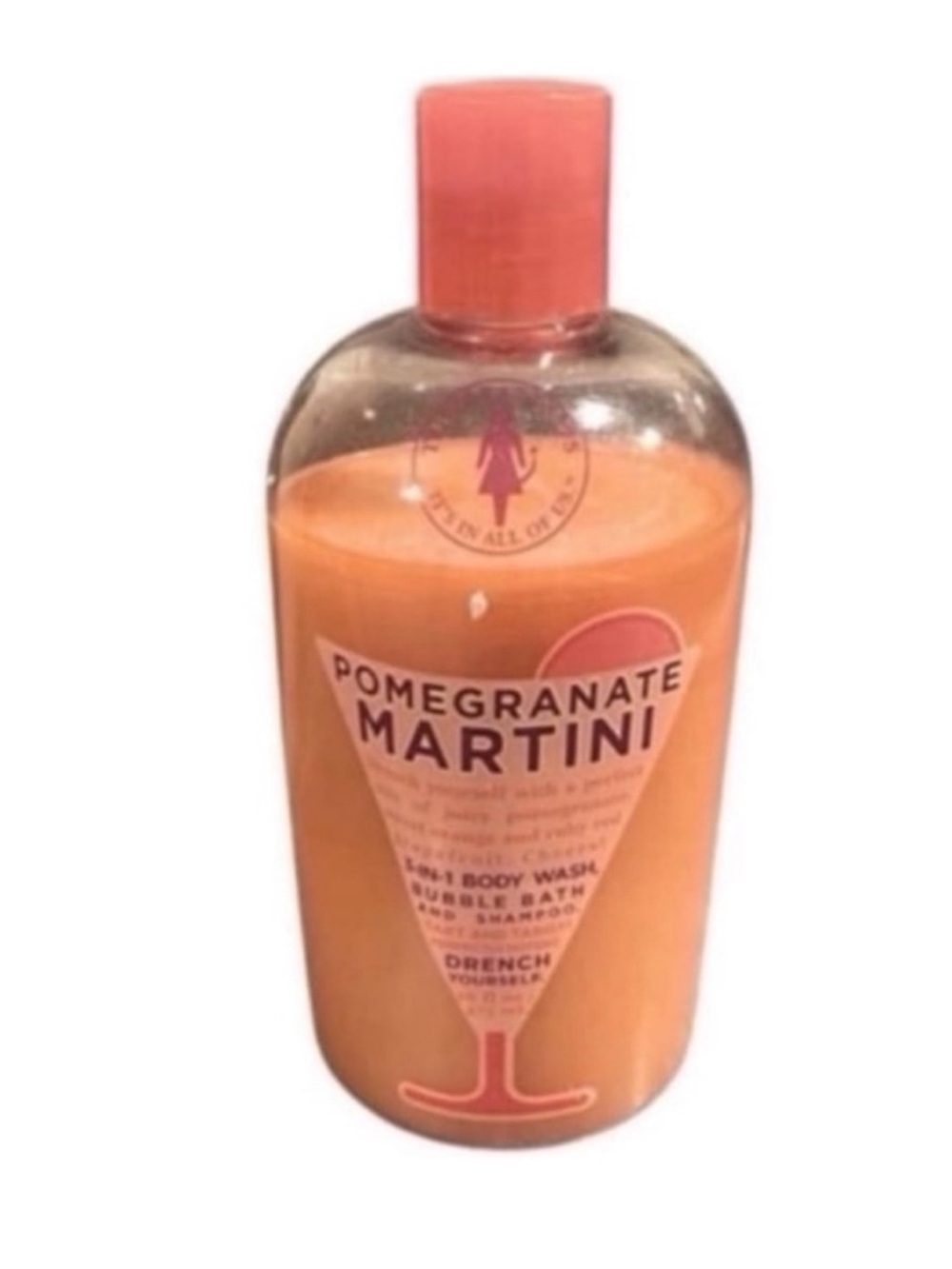 Rare Temptations Pomegranate Martini 3 in 1 Body Wash, Bubble Bath and Shampoo
